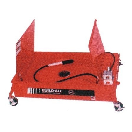 Build-All Parts Washer, Low-Profile, Mobile Recirculating Truck Brake Washer, Casters, Dual Lid, Flow Thru Brush MRCLP